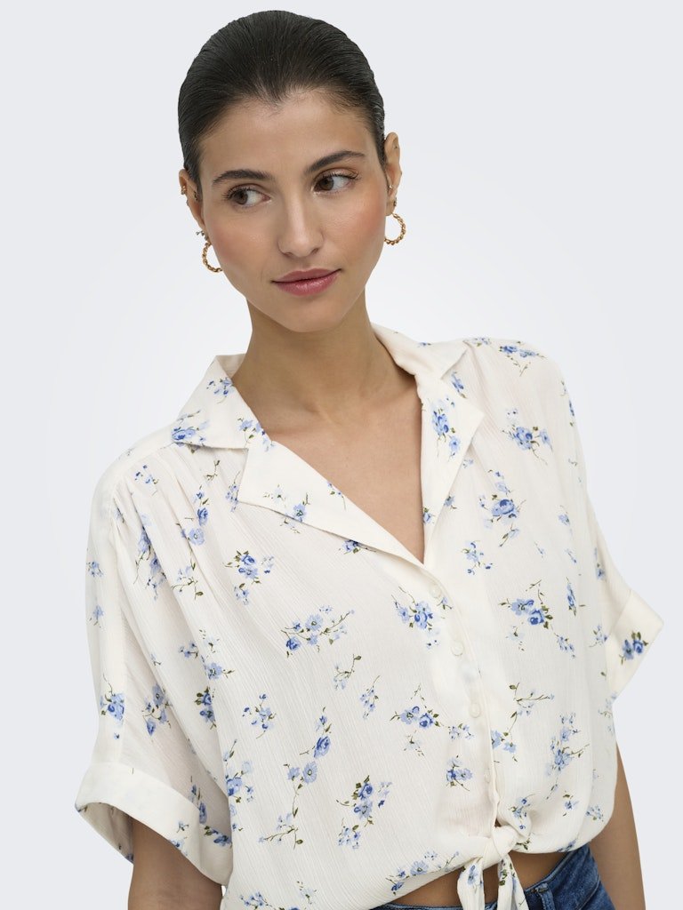 Onlpaula Life S/S Tie Shirt Noos - SS26 van Only – Shirts voor dames | Meisjes Brugge