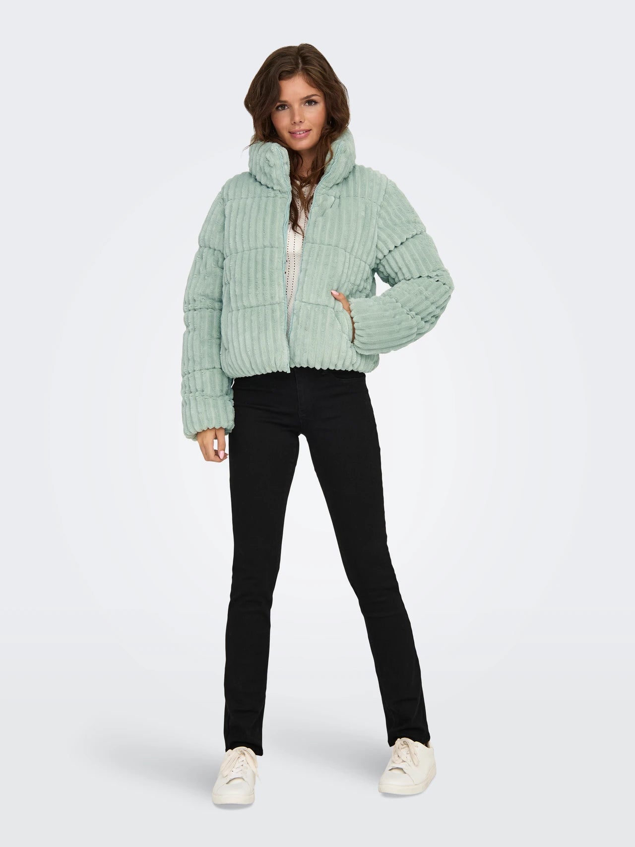 Jassen - Onlpaulina Corduroy Puffer van Only