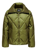 Dark Olive Jassen - Onlpippi Sateen Puffer Jacket van Only