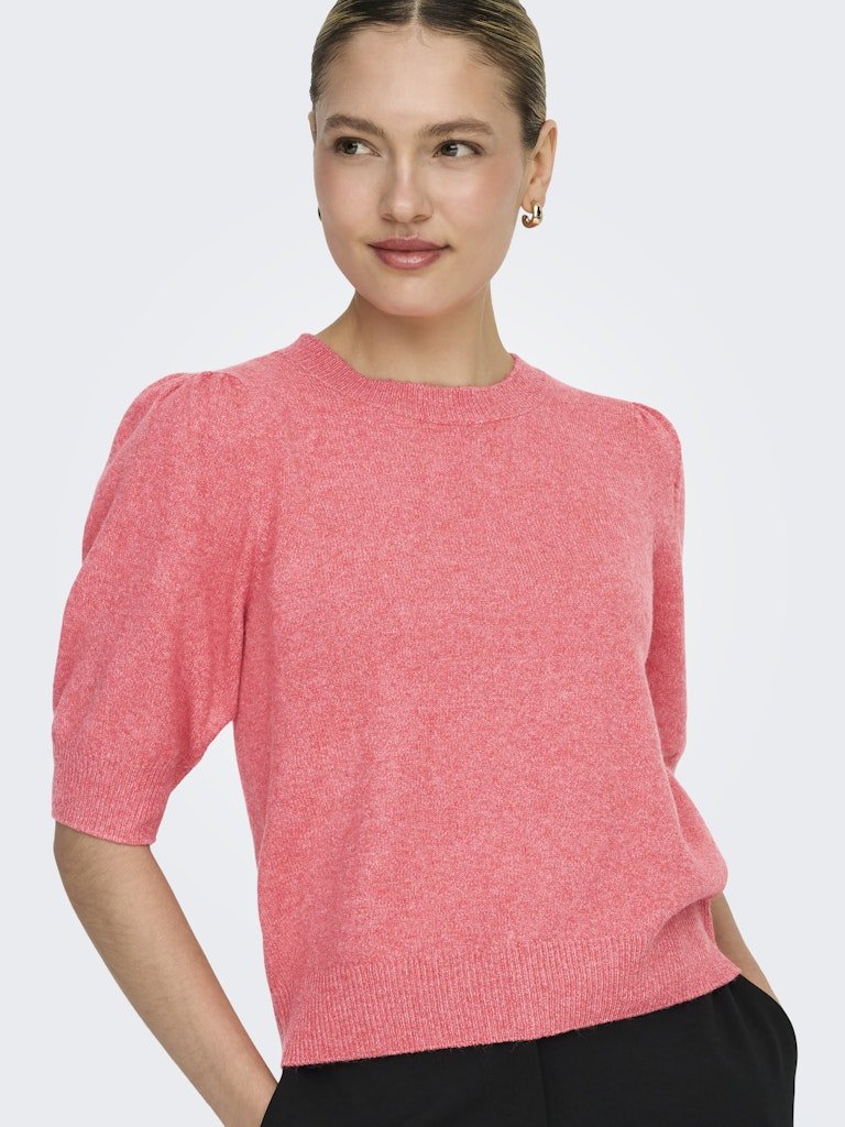 Sun Kissed Coral Melange Pulls - Onlrica 2/4 Pullover Knit Noos van Only