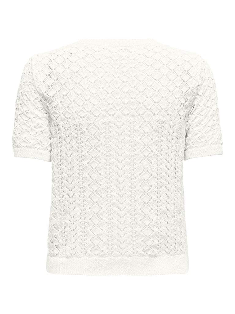 Onlsaga Life Ss O-Neck Knit van Only – Pulls voor dames | Meisjes Brugge