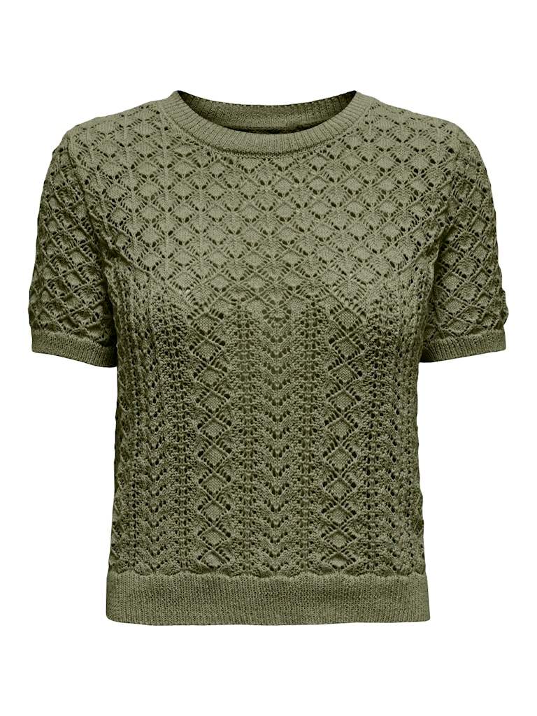 Onlsaga Life Ss O-Neck Knit van Only – Pulls voor dames | Meisjes Brugge