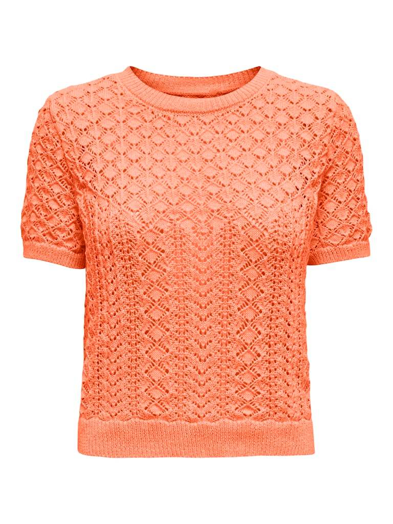 Onlsaga Life Ss O-Neck Knit van Only – Pulls voor dames | Meisjes Brugge