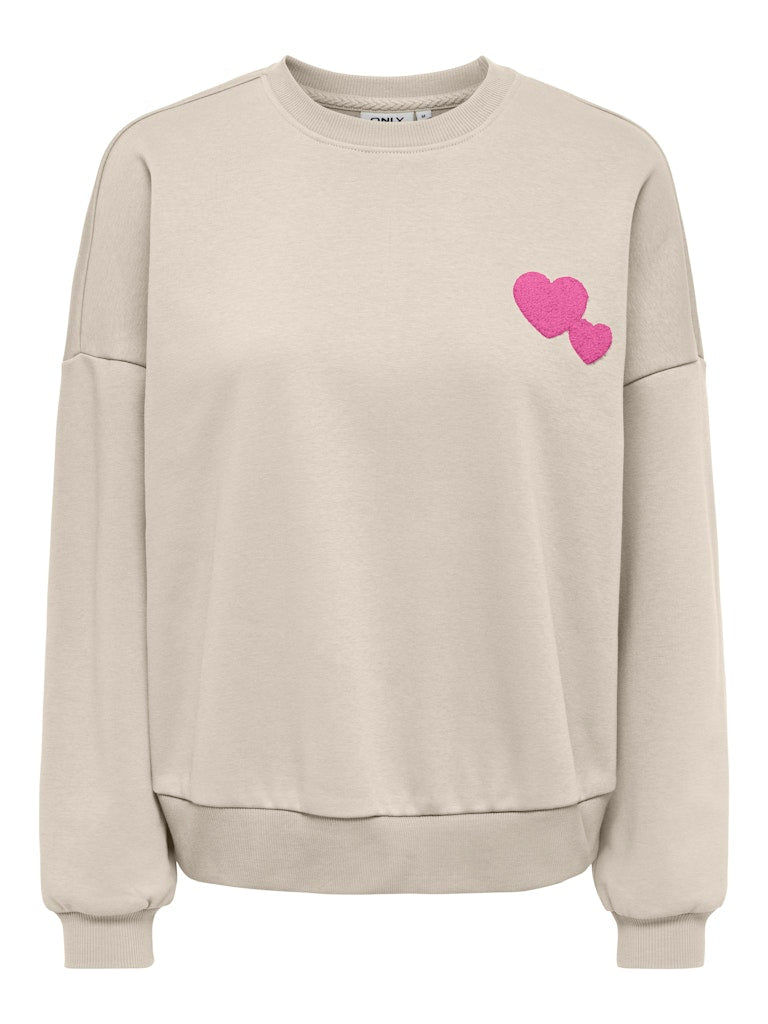 Onlsally L/S Love O-Neck Sweater van Only – Sweaters voor dames | Meisjes Brugge