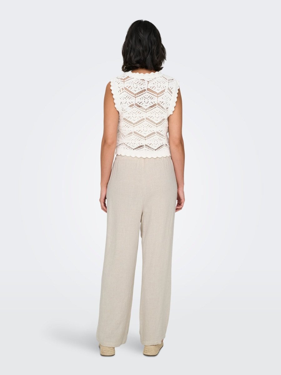 Onlsiesta Mw Pull-Up Linen Bl Pants Noos van Only – Broeken voor dames | Meisjes Brugge