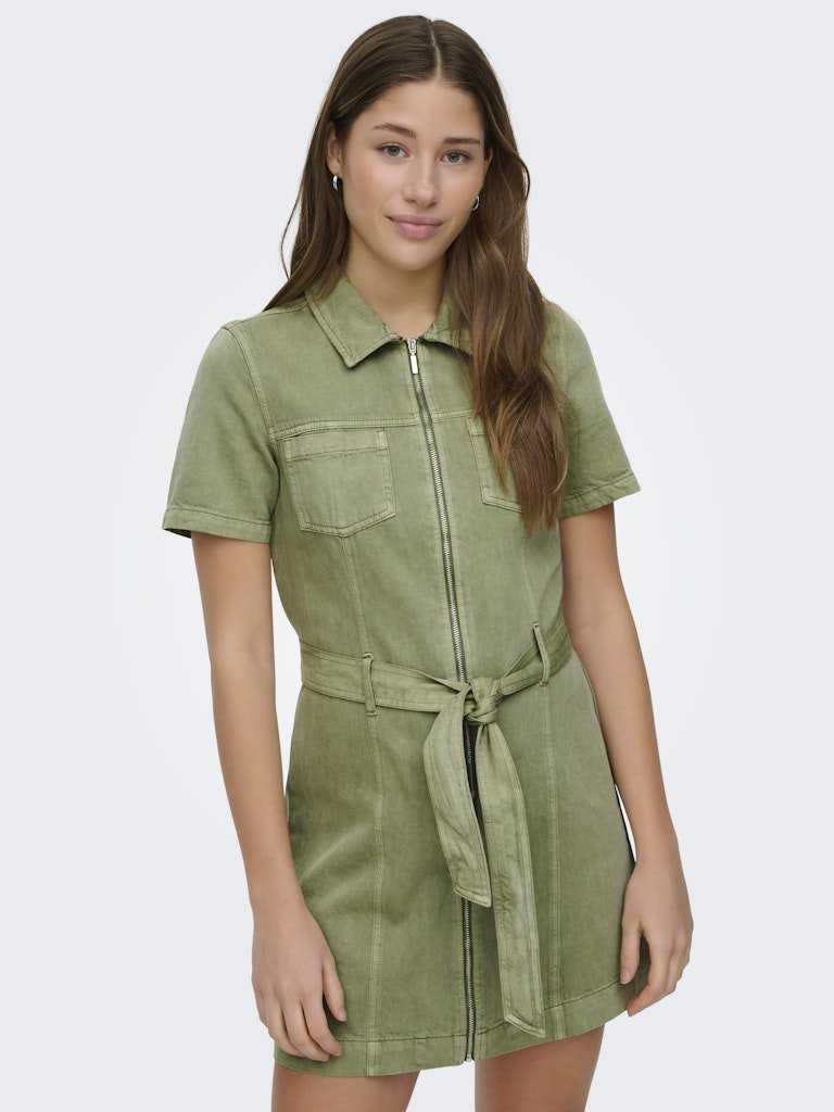 Onlsilla S/S Zip Belt Short Dress van Only – Jurken voor dames | Meisjes Brugge