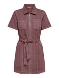 Onlsilla S/S Zip Belt Short Dress van Only – Jurken voor dames | Meisjes Brugge