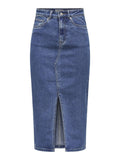 Onlsiri Front Slit Skirt Denim Noos - SS25 - koop Rokken van Only bij Meisjes Brugge