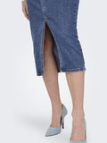 Onlsiri Front Slit Skirt Denim Noos - SS25 - koop Rokken van Only bij Meisjes Brugge