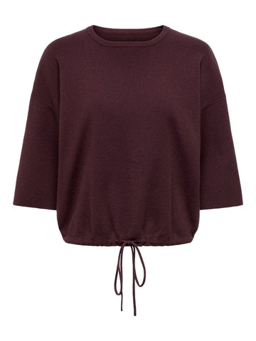 Winetasting Pulls - Onlsiteri Ss Loose Tie O-Neck Top van Only