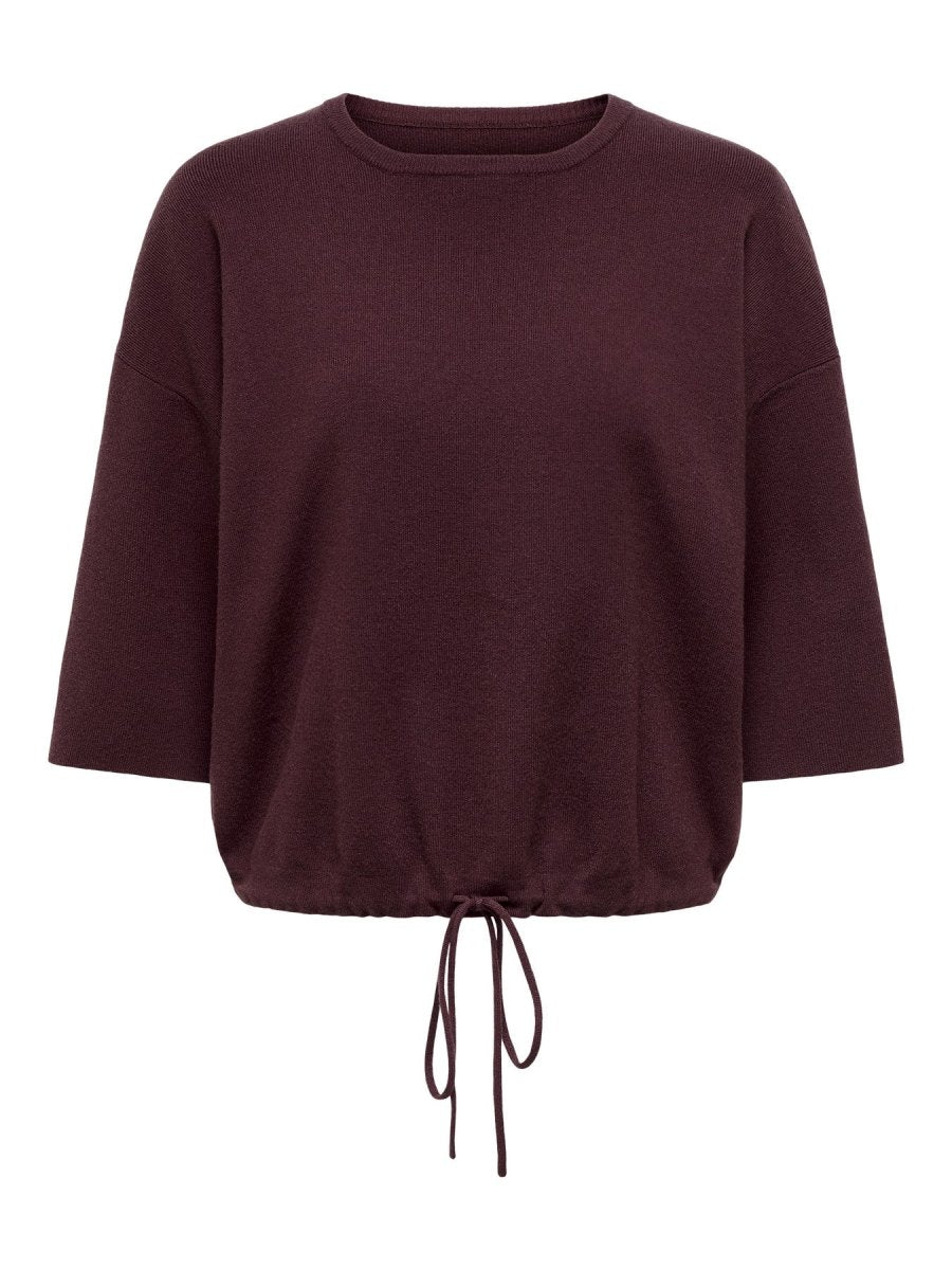 Onlsiteri Ss Loose Tie O-Neck Top van Only – Pulls voor dames | Meisjes Brugge