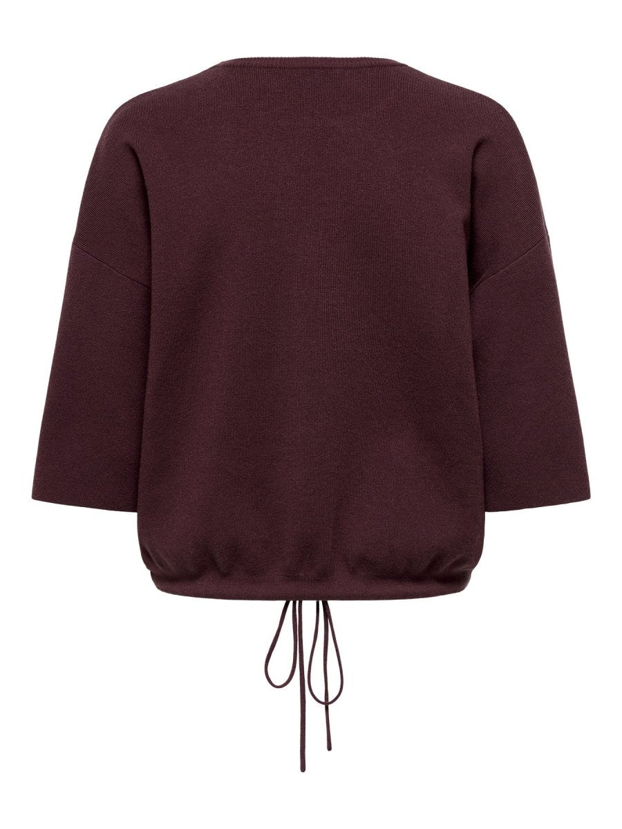 Onlsiteri Ss Loose Tie O-Neck Top van Only – Pulls voor dames | Meisjes Brugge