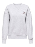 Sweaters - Onlsofia L/S Word O-Neck Sweater van Only