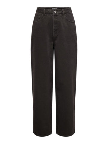 Seal brown 32 Jeans - Onlsolla Mw Relaxed Col Pants van Only