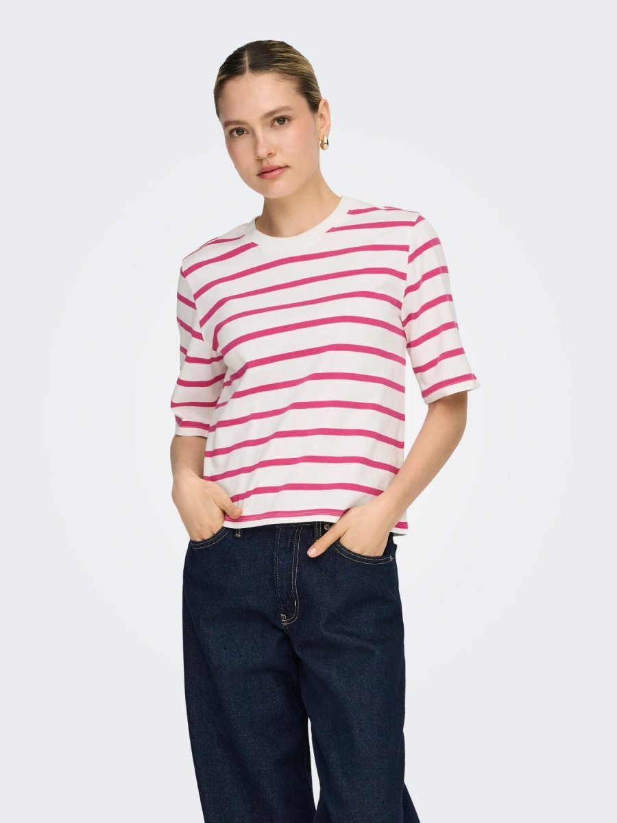 Tops - Onlsoph S/S Stripe Top van Only