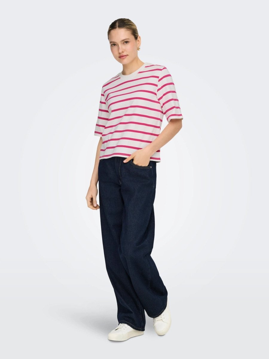 Tops - Onlsoph S/S Stripe Top van Only
