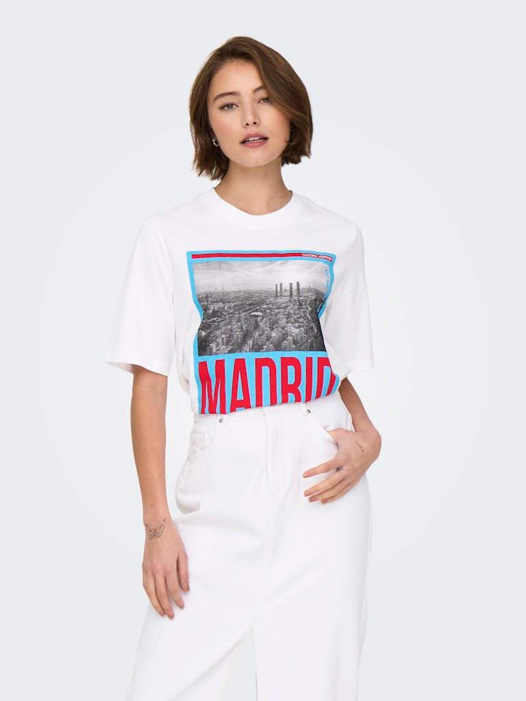 Onlstellar Life S/S Place Top Box - koop T-shirts van Only bij Meisjes Brugge