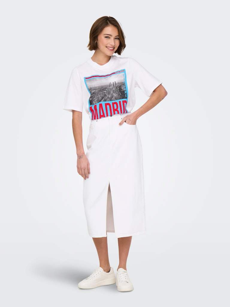 Onlstellar Life S/S Place Top Box - koop T-shirts van Only bij Meisjes Brugge