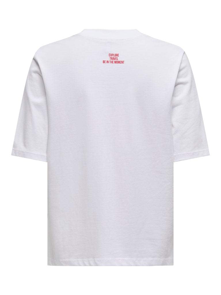 Onlstellar Life S/S Place Top Box van Only – T-shirts voor dames | Meisjes Brugge