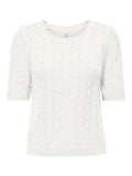 Cloud dancer Pulls - Onlsunny Ss O-Neck Knit van Only