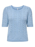 Soft chambray Pulls - Onlsunny Ss O-Neck Knit van Only