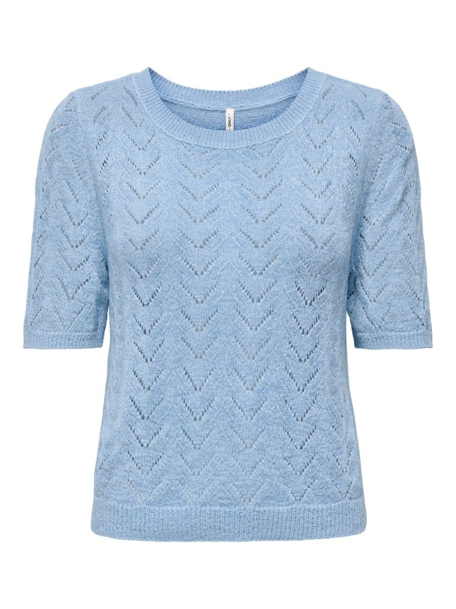 Onlsunny Ss O-Neck Knit van Only – Pulls voor dames | Meisjes Brugge
