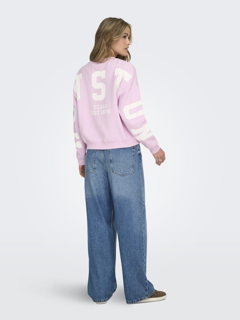 Onlsweat L/S Back/Sleeve Print Sweater Noos van Only – Sweaters voor dames | Meisjes Brugge