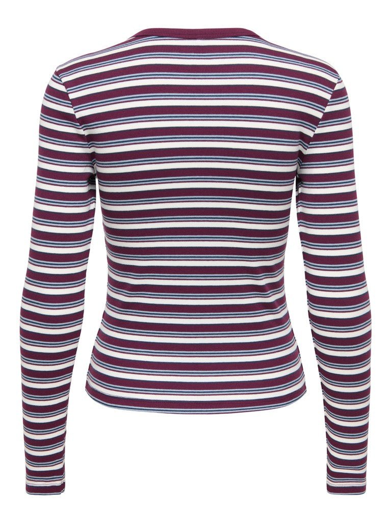 Onlval L/S O-Neck Stripe Top van Only – Tops voor dames | Meisjes Brugge