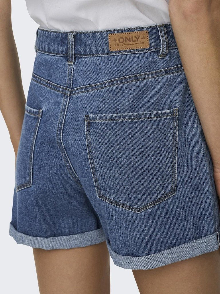 Onlvega Hw Mom Denim Shorts Noos - koop Shorts van Only bij Meisjes Brugge