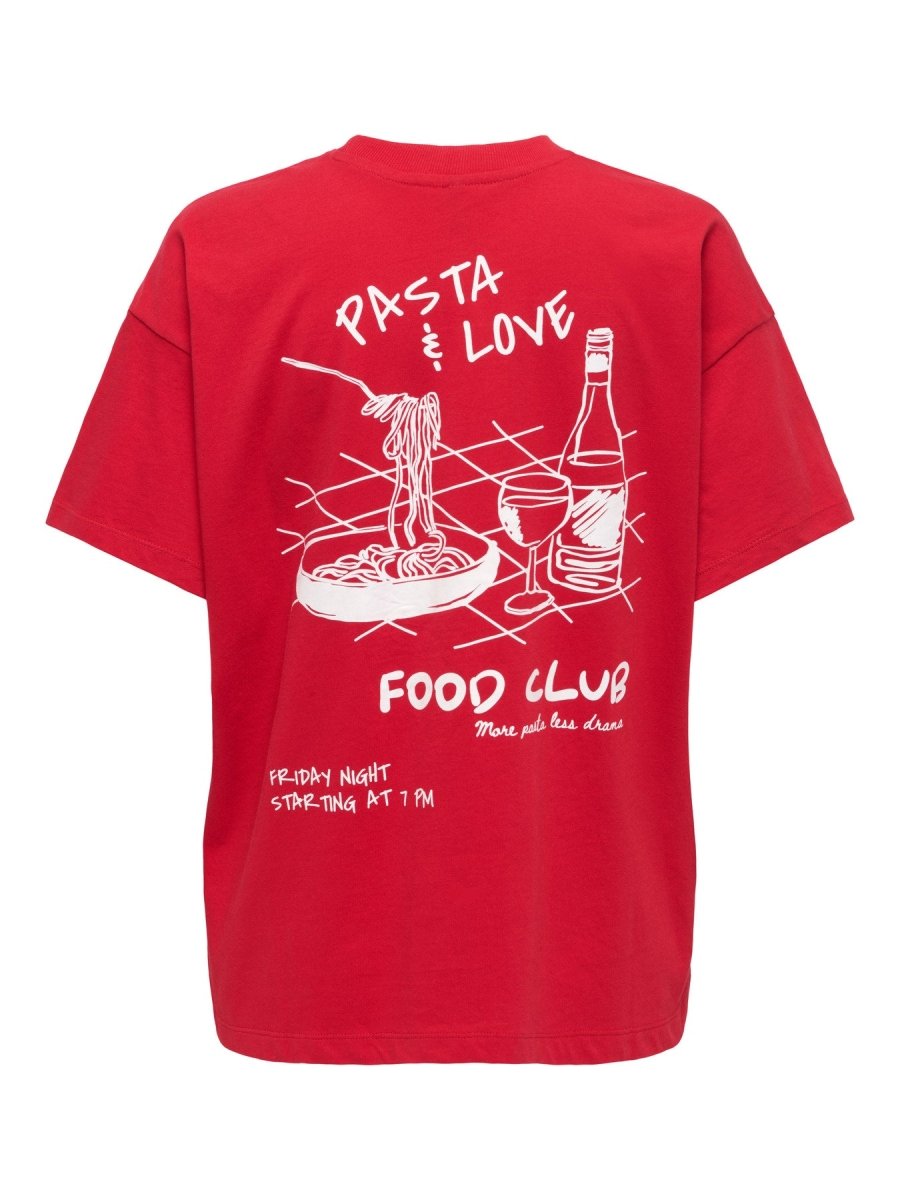 Barbados cherry-Pasta Tops - Onlvivvi S/S Lovely Top van Only