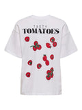 Bright white-Tomatoes Tops - Onlvivvi S/S Lovely Top van Only