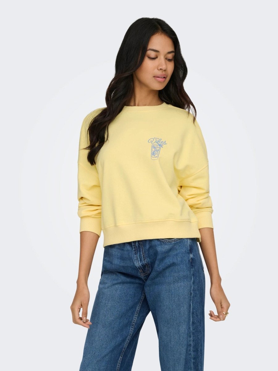 Onlvivvian L/S O-Neck Sweater van Only – Sweaters voor dames | Meisjes Brugge