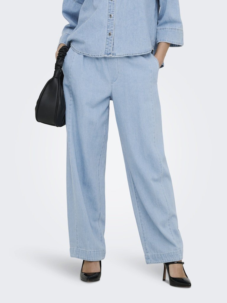 Light blue denim 32 Jeans - Onlvix Barrel Pull-Up Denim Pants van Only