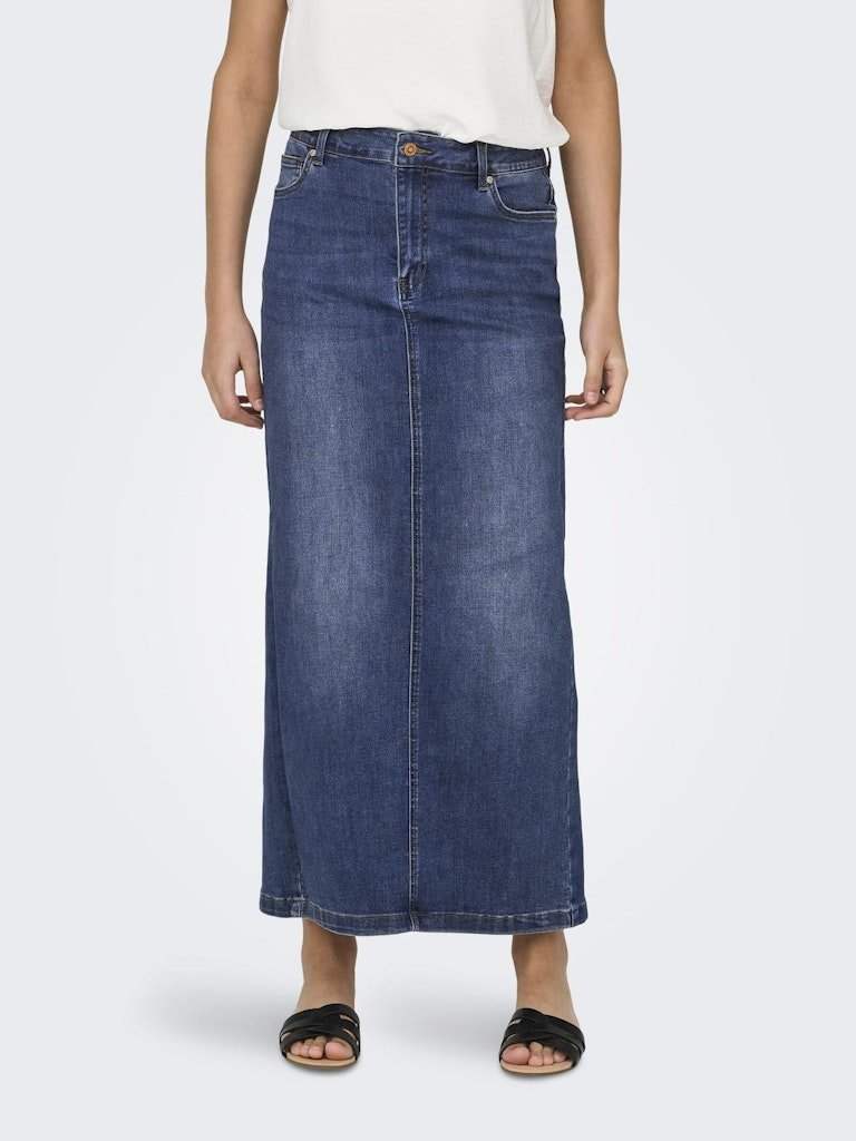 Rokken Onlwalo Mw Slit Denim Maxi Skirt Noos van Only