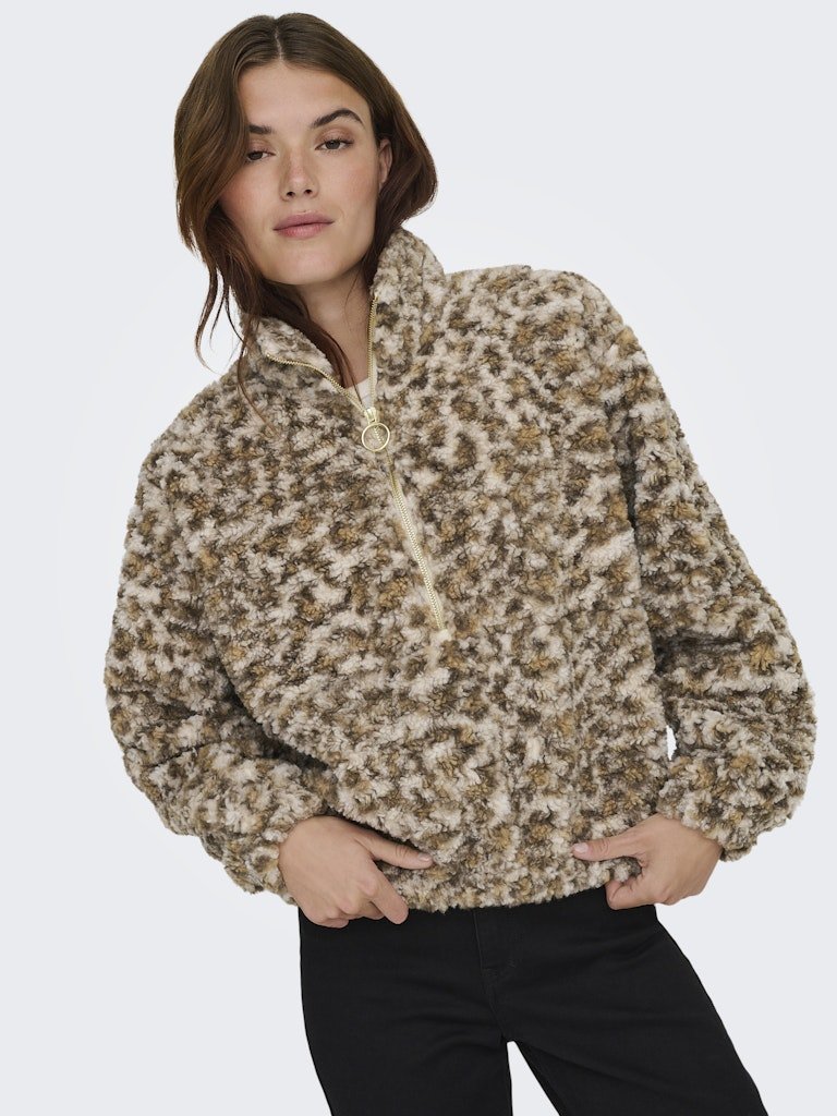 Sweaters - Onlxena L/S Teddy Box Sweater van Only