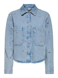 Jassen - Onlcassie Emb Ls Ovs Dnm Shirt Azg van Only