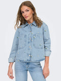 Jassen - Onlcassie Emb Ls Ovs Dnm Shirt Azg van Only