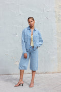 Jassen - Onlcassie Emb Ls Ovs Dnm Shirt Azg van Only