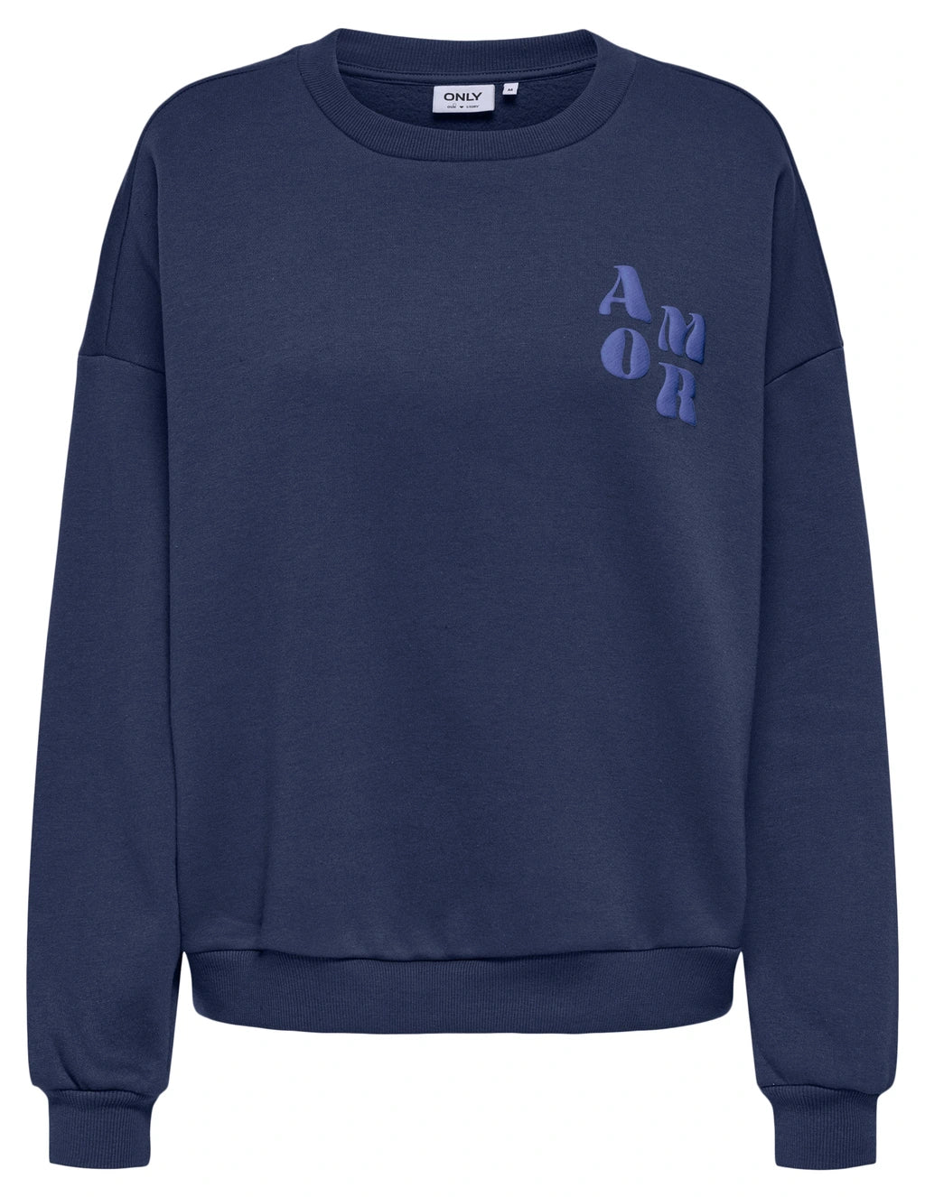 Naval Academy Amor Sweaters - 30% Onlmarey L/S O-Neck Print Box Sweater van Only