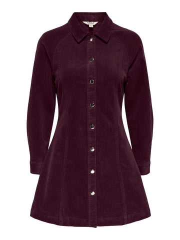 Onlzeva L/S Short Corduroy Dress van Only – Jurken voor dames | Meisjes Brugge