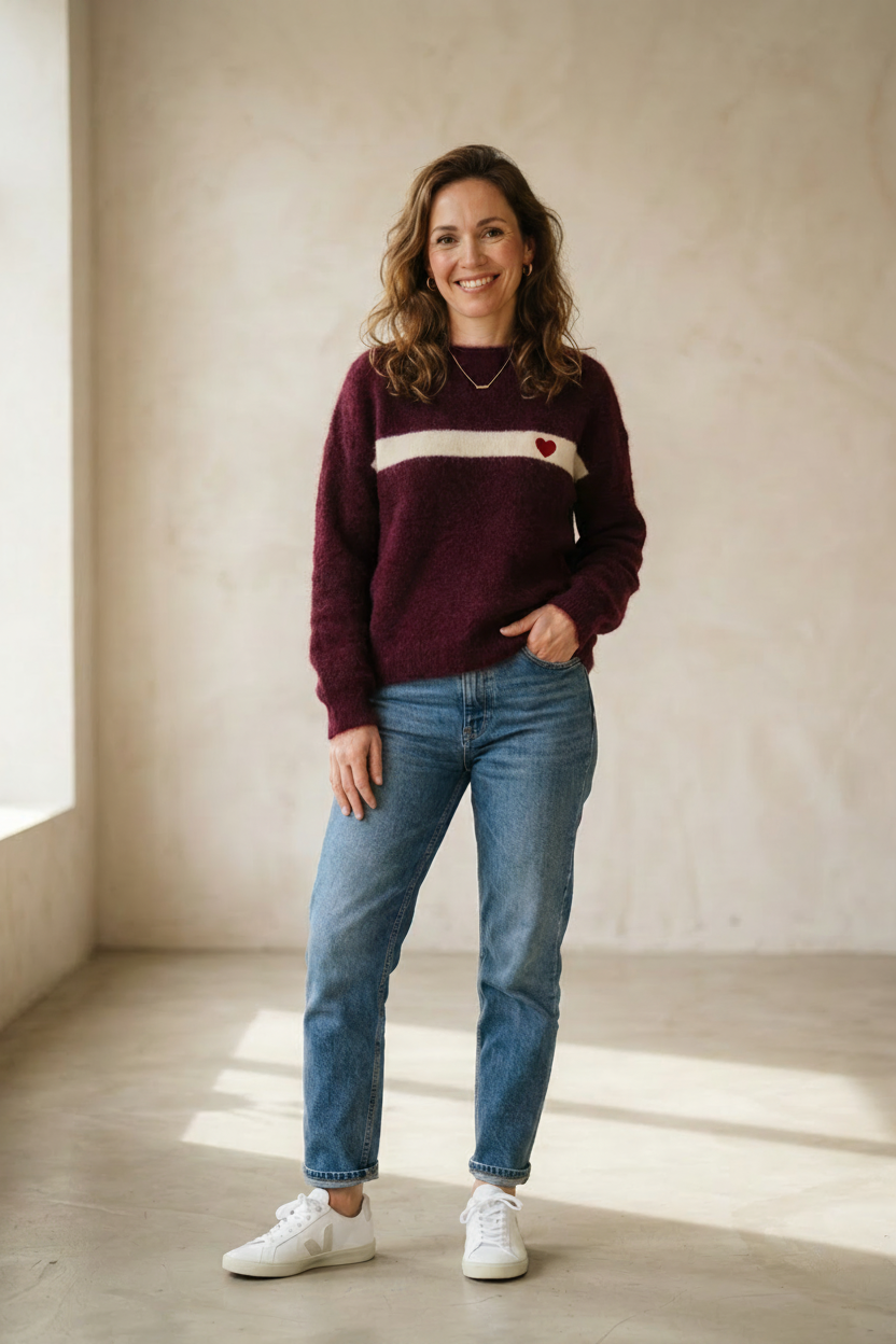Savy hearth stripe knit