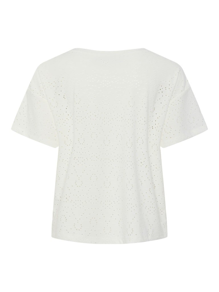 Pcabby Ss Brod Ang Tee Noos - SS25 van Pieces – T-shirts voor dames | Meisjes Brugge