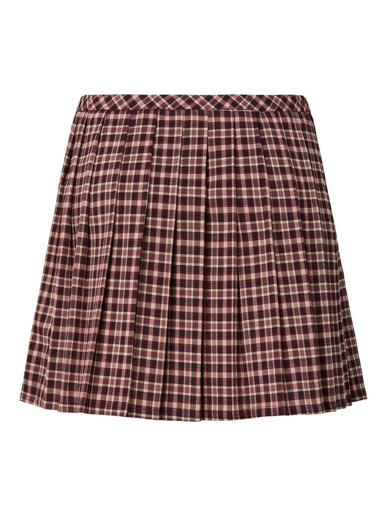 Pcalyssa Mw Checked Pleated Skirt van Pieces – Rokken voor dames | Meisjes Brugge