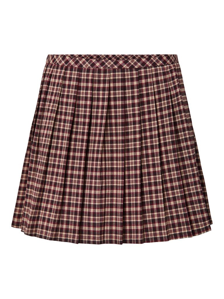 Pcalyssa Mw Checked Pleated Skirt van Pieces – Rokken voor dames | Meisjes Brugge