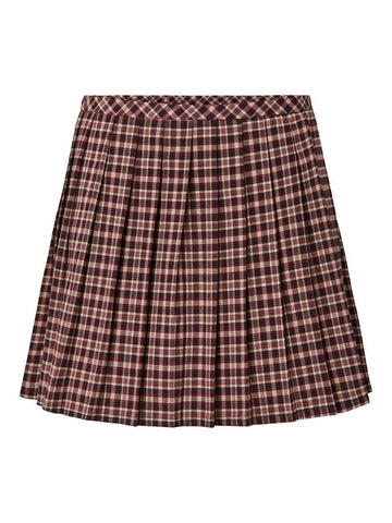 Pcalyssa Mw Checked Pleated Skirt van Pieces – Rokken voor dames | Meisjes Brugge