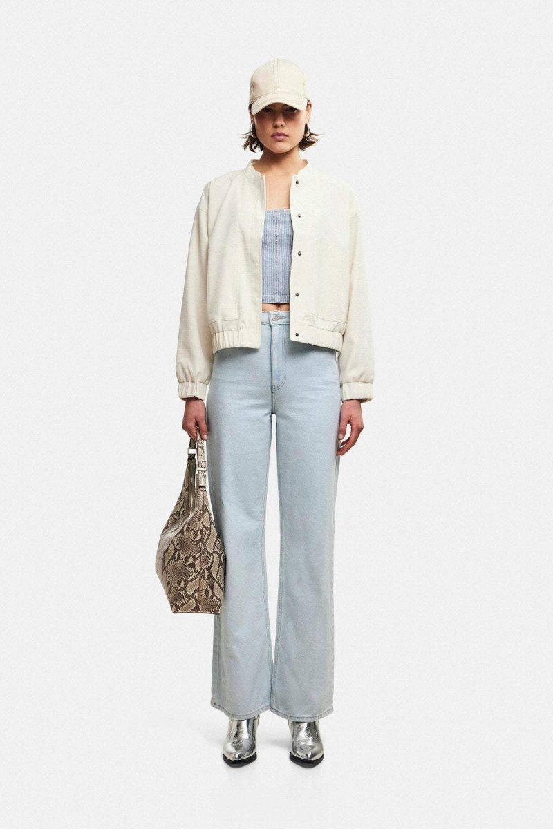 Whisper White Jassen - Pcannie Bomber Noos van Pieces