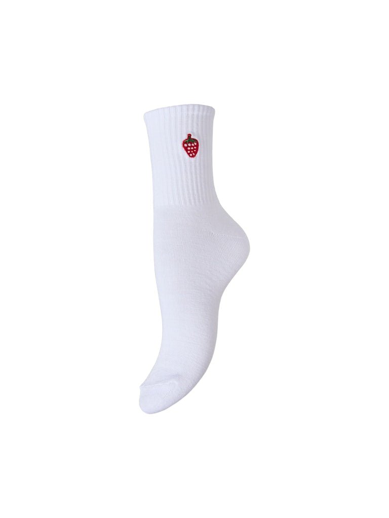 Pcapril Embroidery Socks van Pieces – Sokken voor dames | Meisjes Brugge