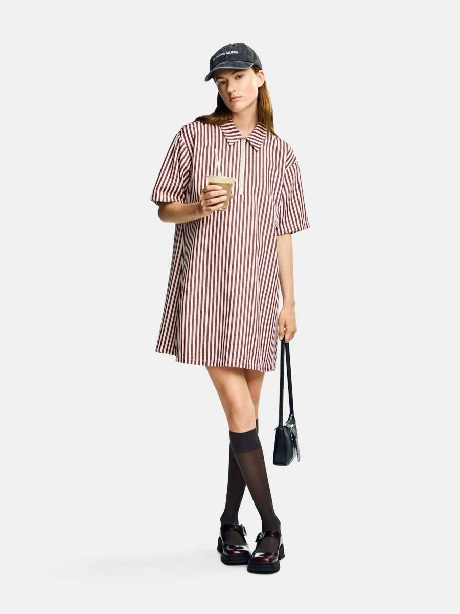 Jurken Pcasna 2/4 Short Zip Dress D2D van Pieces