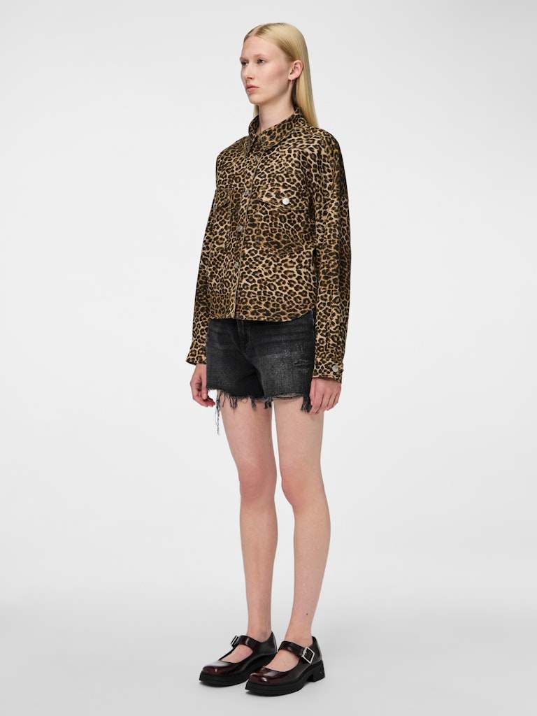 Pcastrid Ls Short Leo Shirt (Jacket) D2D - koop Jassen van Pieces bij Meisjes Brugge