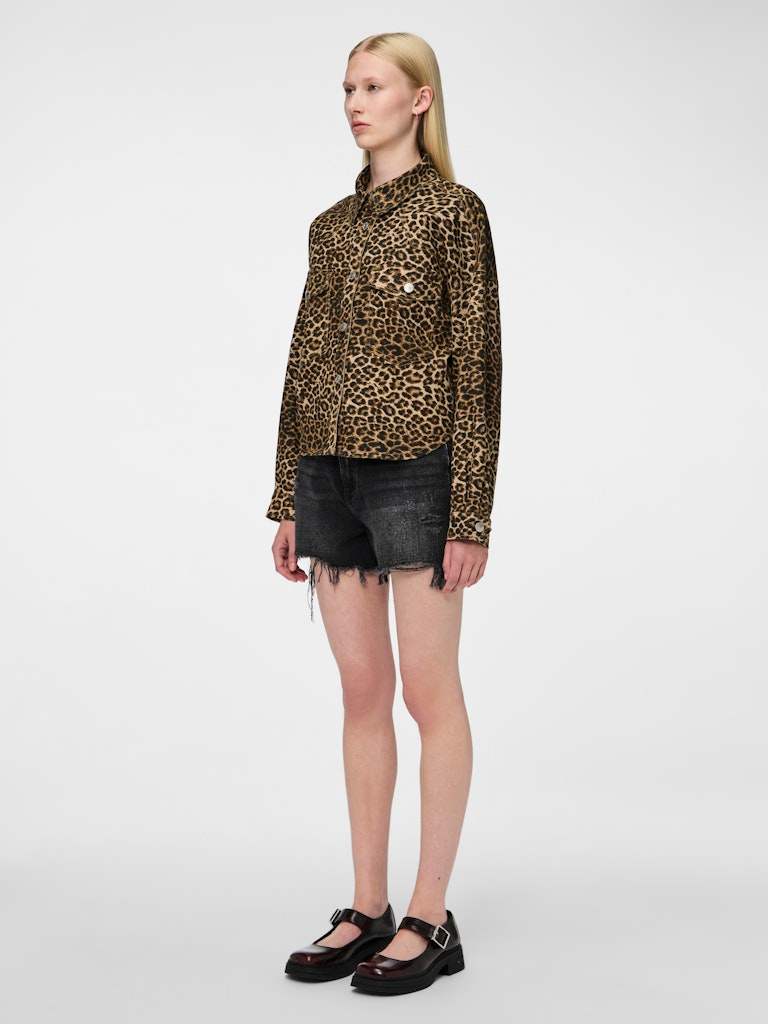 Jassen - Pcastrid Ls Short Leo Shirt (Jacket) D2D van Pieces